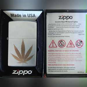 Zippo Custom Engraved- Leaf- New in box